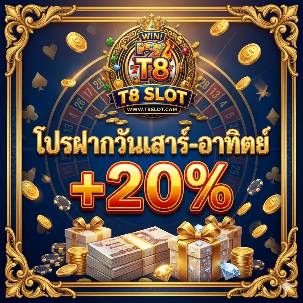 โปรฝากวันเสาร์-อาทิตย์ +20%